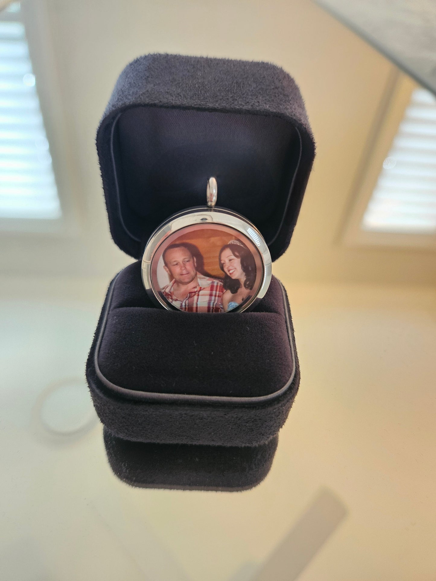 Memorial Locket (Rose Gold Stainless Steel 25mm)
