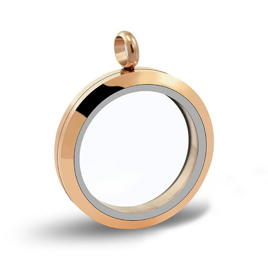 Memorial Locket (Rose Gold Stainless Steel 30mm)